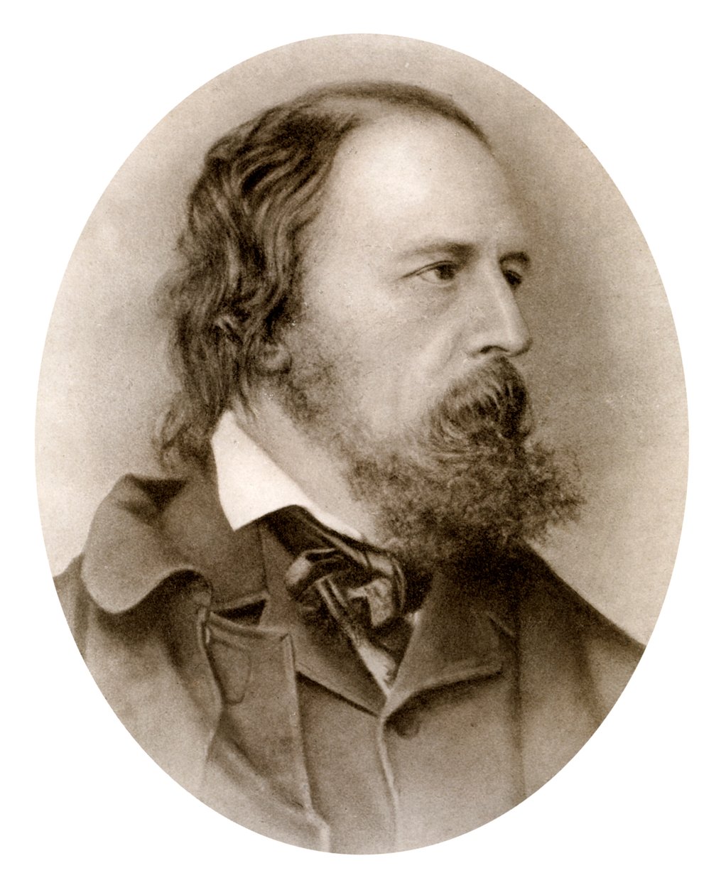 Alfred, Lord Tennyson, poète anglais - M Arnault