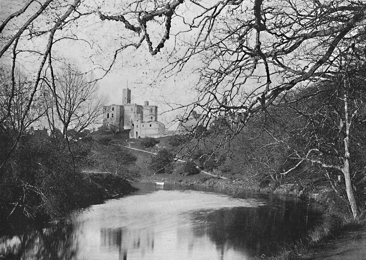 Château de Warkworth, vers 1896 - M. Aunty