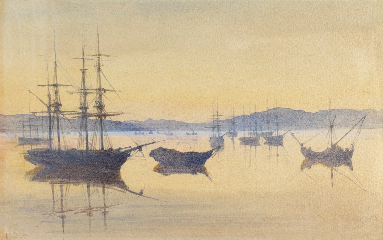 Coucher de soleil, Constantinople - M. Baillie Hamilton
