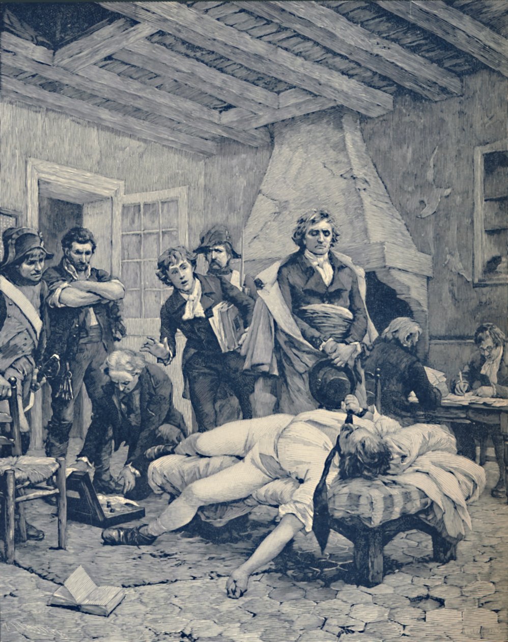 La mort de Pichegru, 1804, 1896 - M. Haider