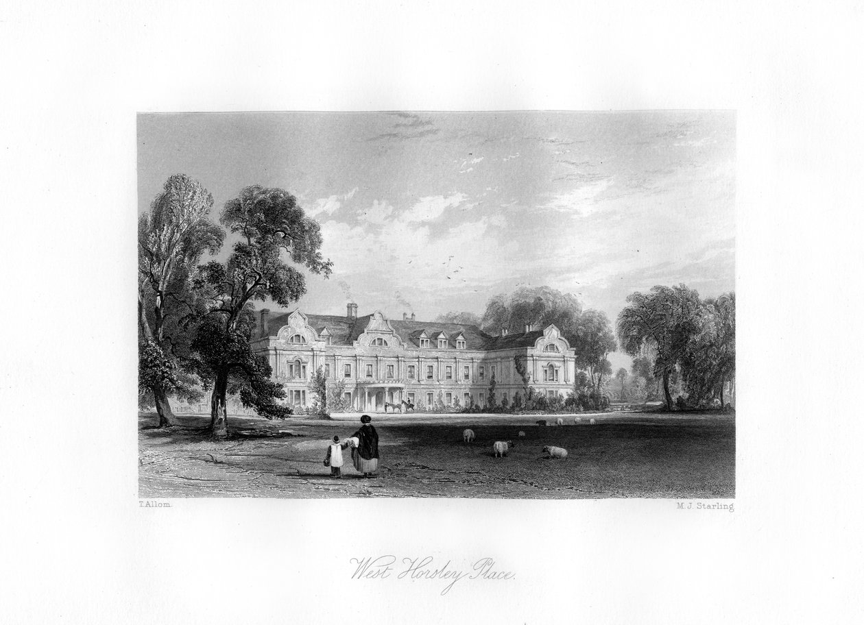 West Horsley, Surrey, 19ème siècle - M. J. Starling