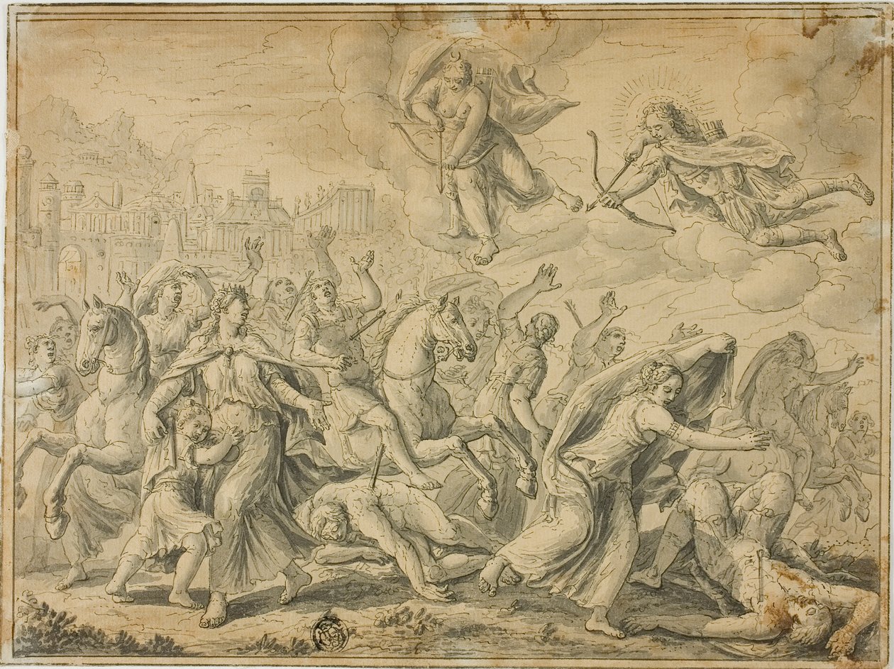 Mort des enfants de Niobé - Maarten de Vos