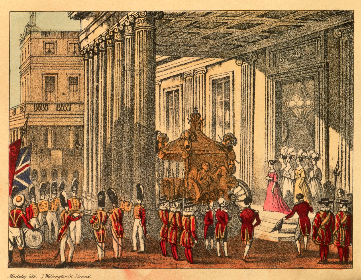 Sa Majesté quittant le palais de Buckingham - Madeley