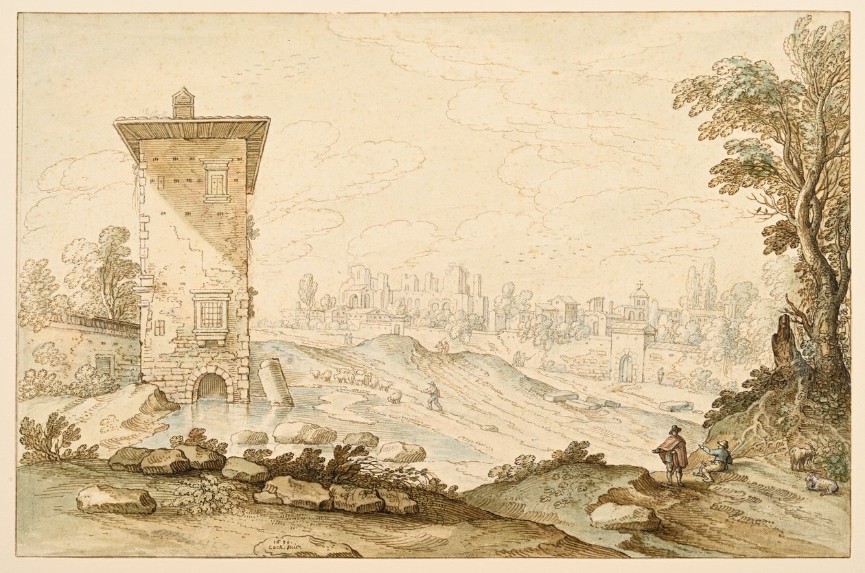 Paysage romain - Maerten de Cock