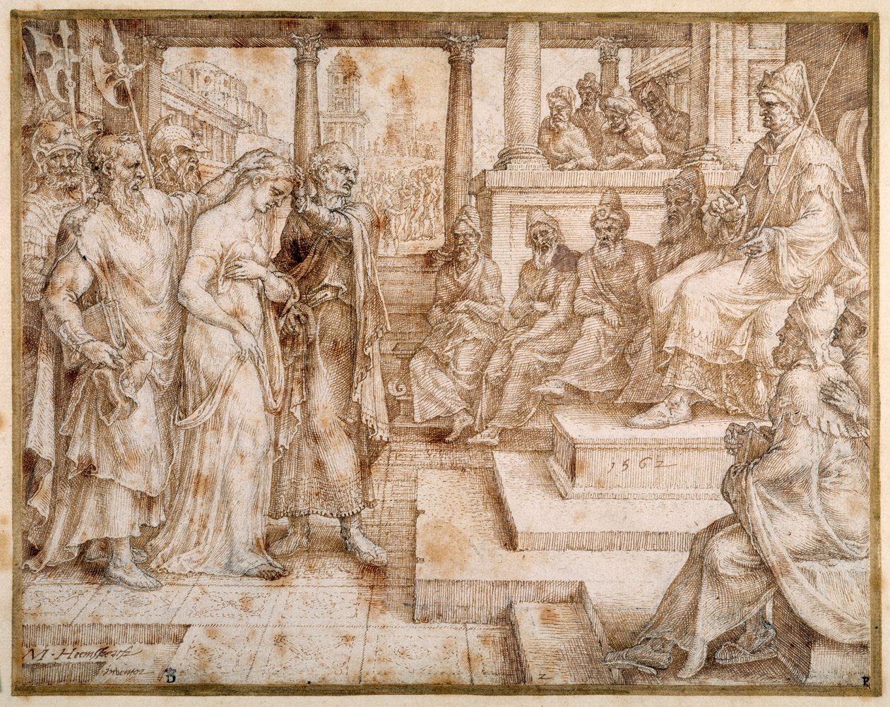 Suzanne accusée par les anciens - Maerten van Heemskerck