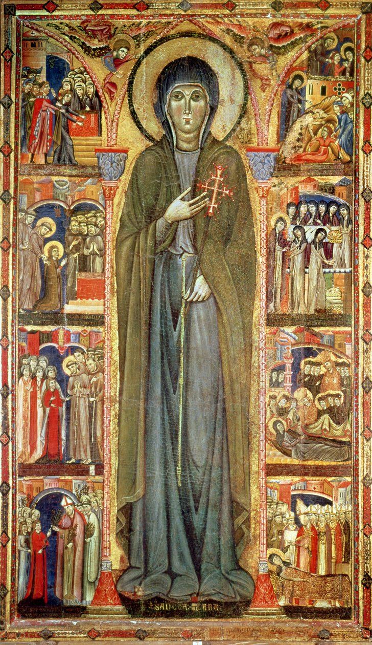 Sainte Claire avec des scènes de sa vie - Maestro di Santa Chiara