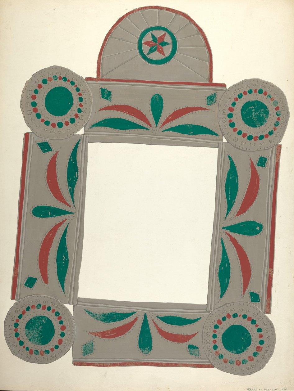 Miroir peint Lockwood - Majel G. Claflin