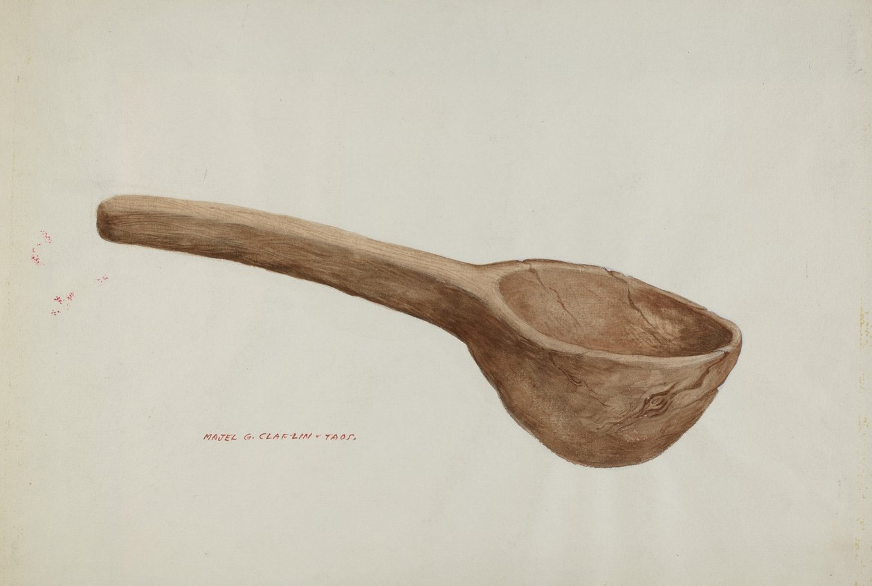 Louche en bois - Majel G. Claflin