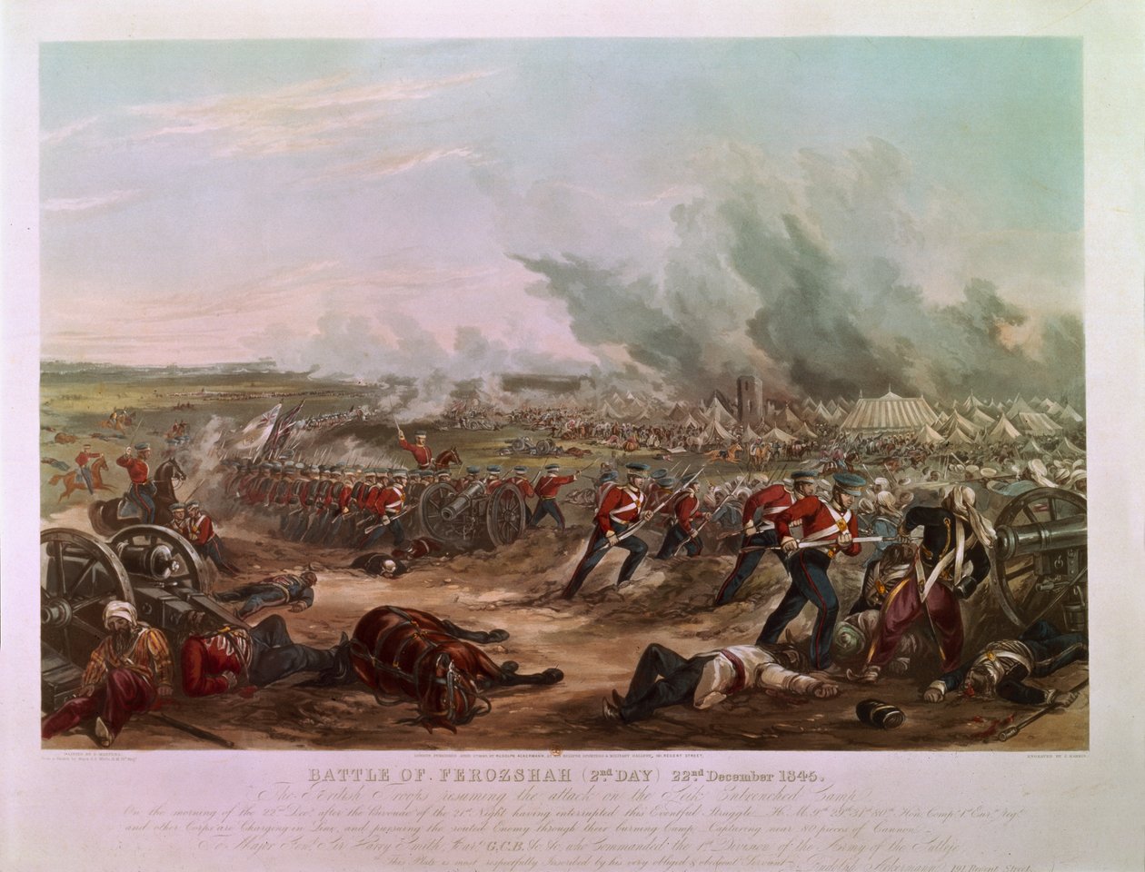 Le 2ème jour de la bataille de Ferozshah, 22 décembre 1845 - Major G.F. White