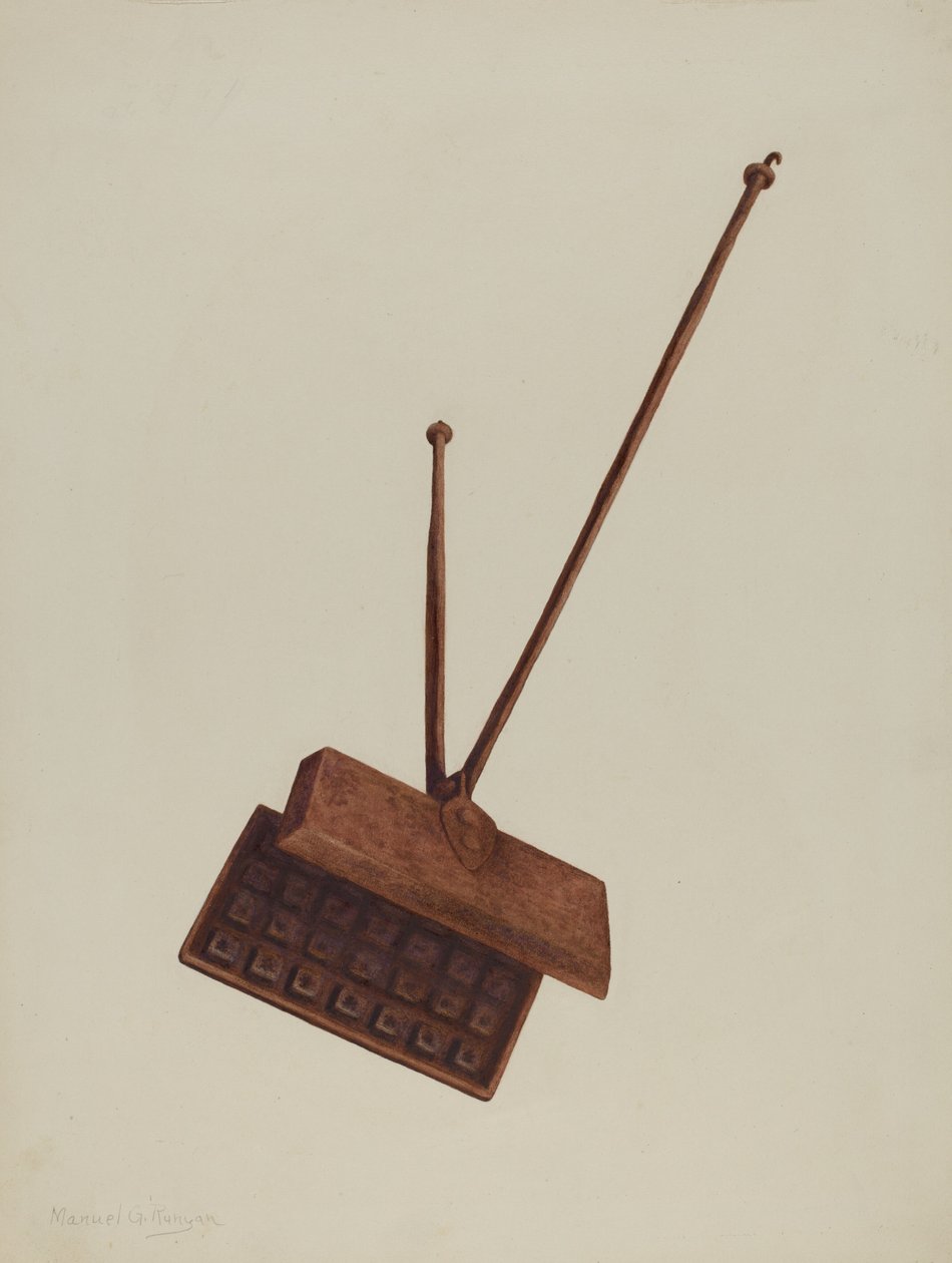 Gaufrier de cheminée, vers 1939 - Manuel G. Runyan