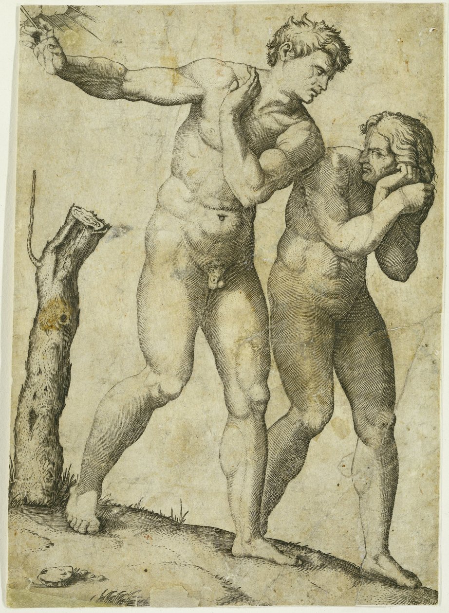 Expulsion du Paradis - Marcantonio Raimondi