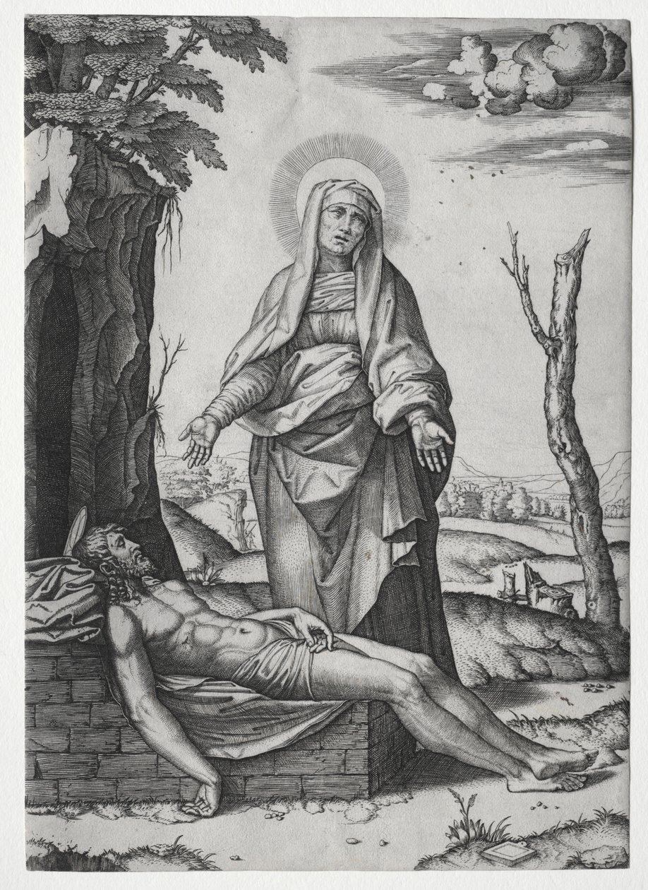 La Pietà - Marcantonio Raimondi