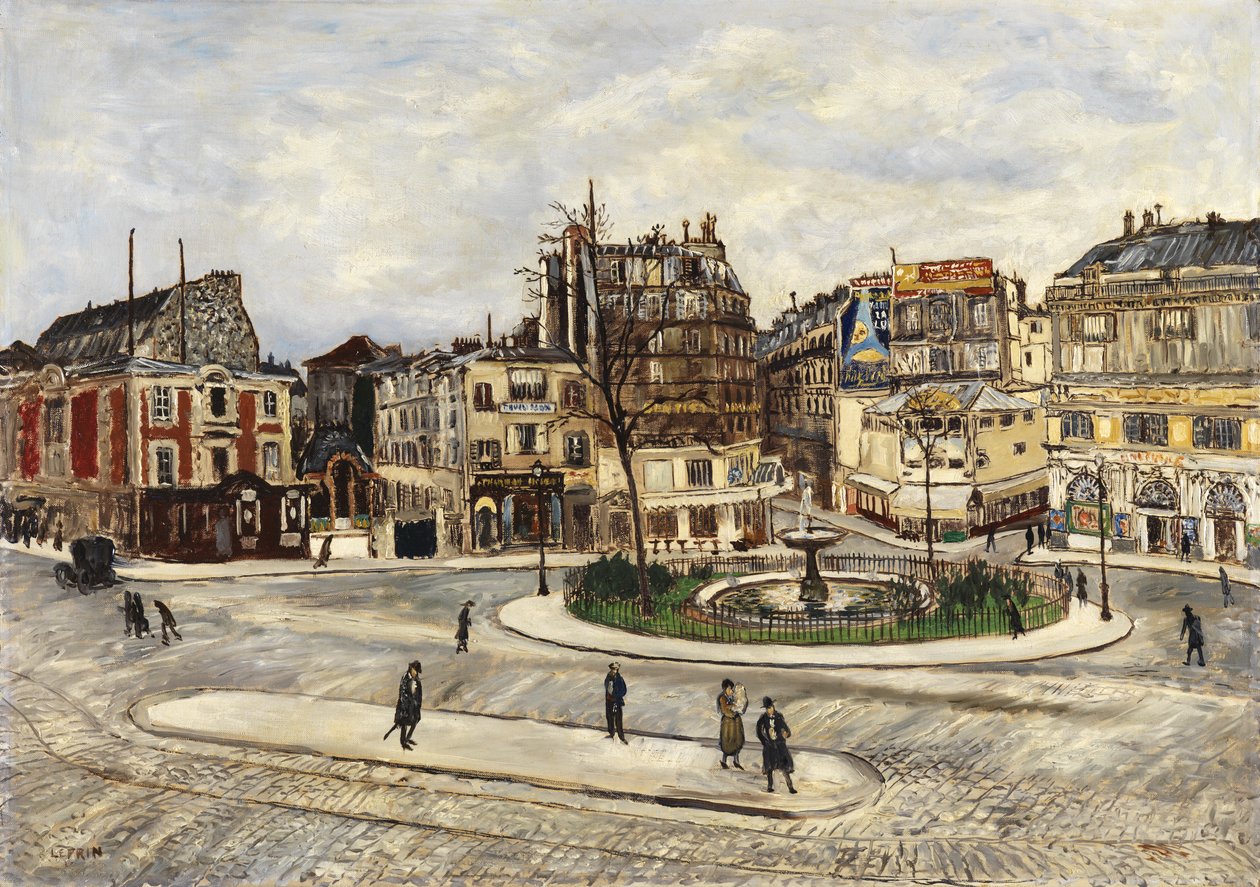 La Place Pigalle, c.1924 - Marcel Leprin