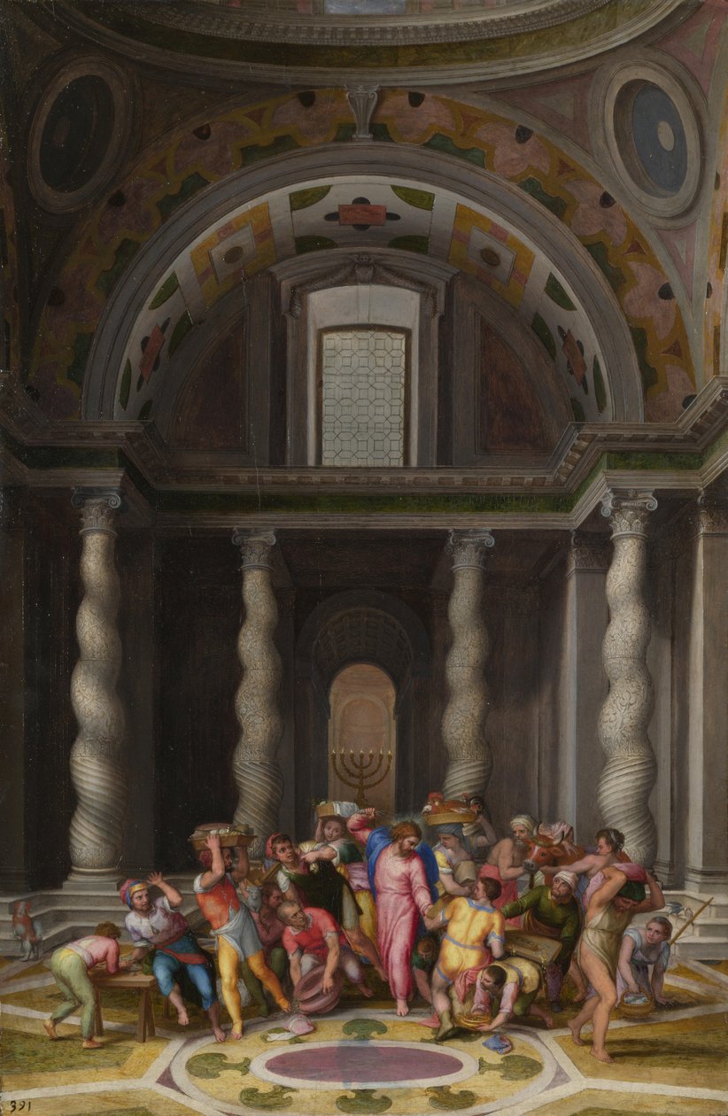 La Purification du Temple - Marcello Venusti
