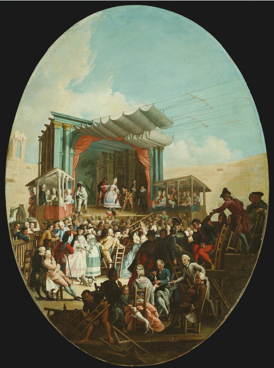 Une comédie italienne à Vérone, 1772 - Marco Marcola