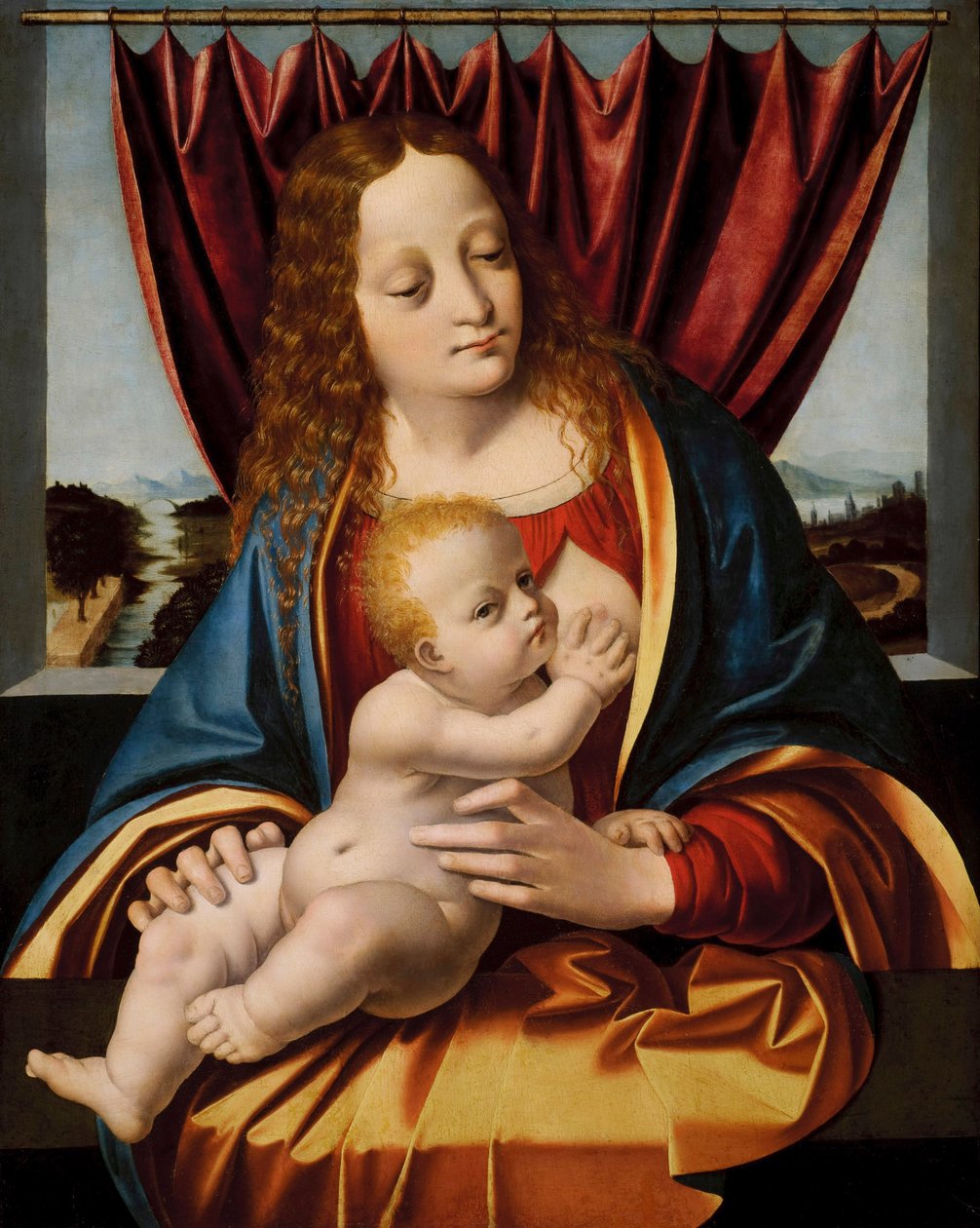 Madone et Enfant - Marco d Oggiono