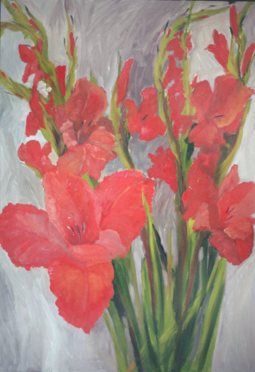 Gladioli rouges - Margaret Norris