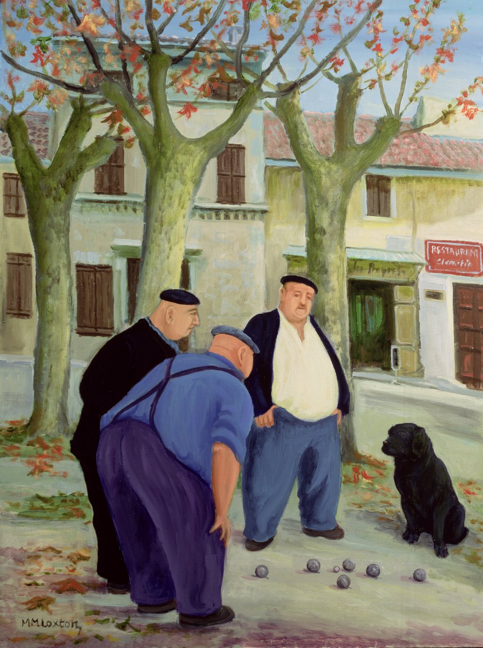 Joueurs de boules - Margaret Loxton