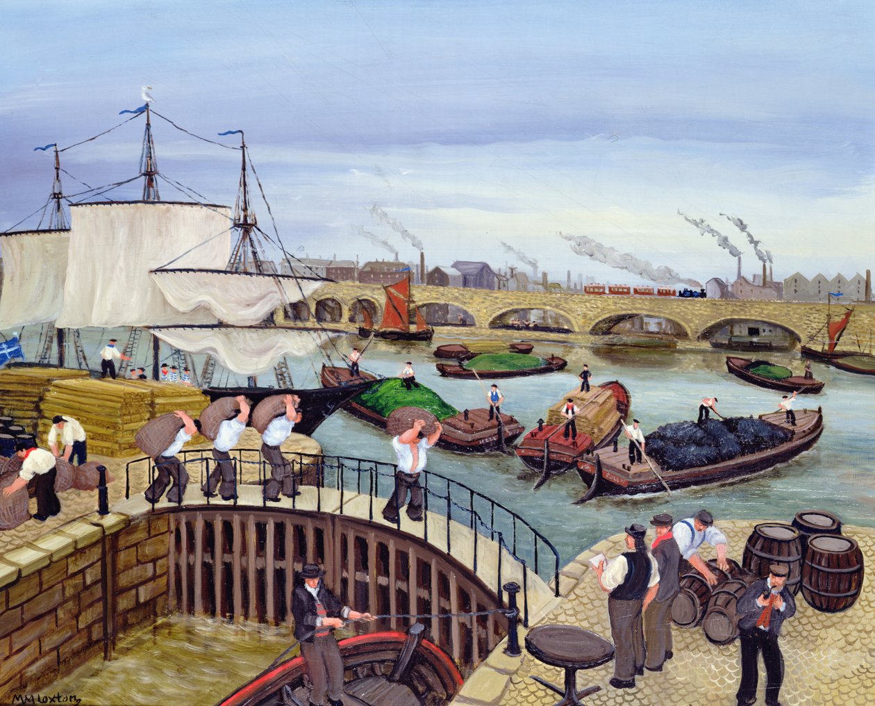 Bassin de Limehouse, canal de Regent - Margaret Loxton