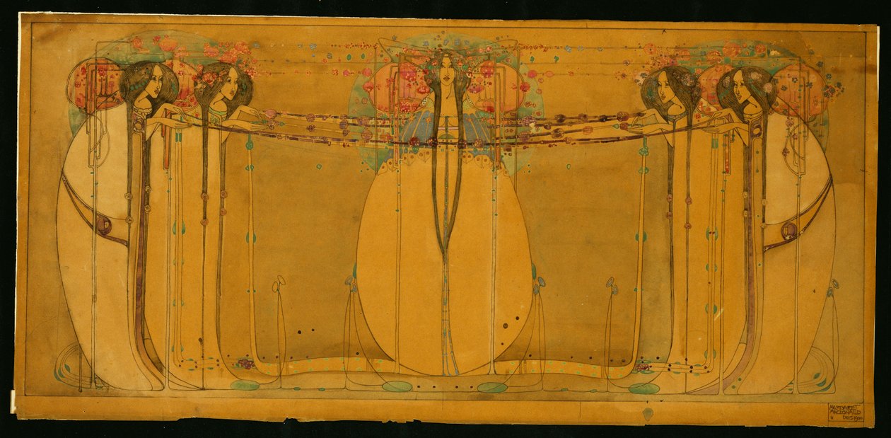 La reine de mai - Margaret MacDonald Mackintosh