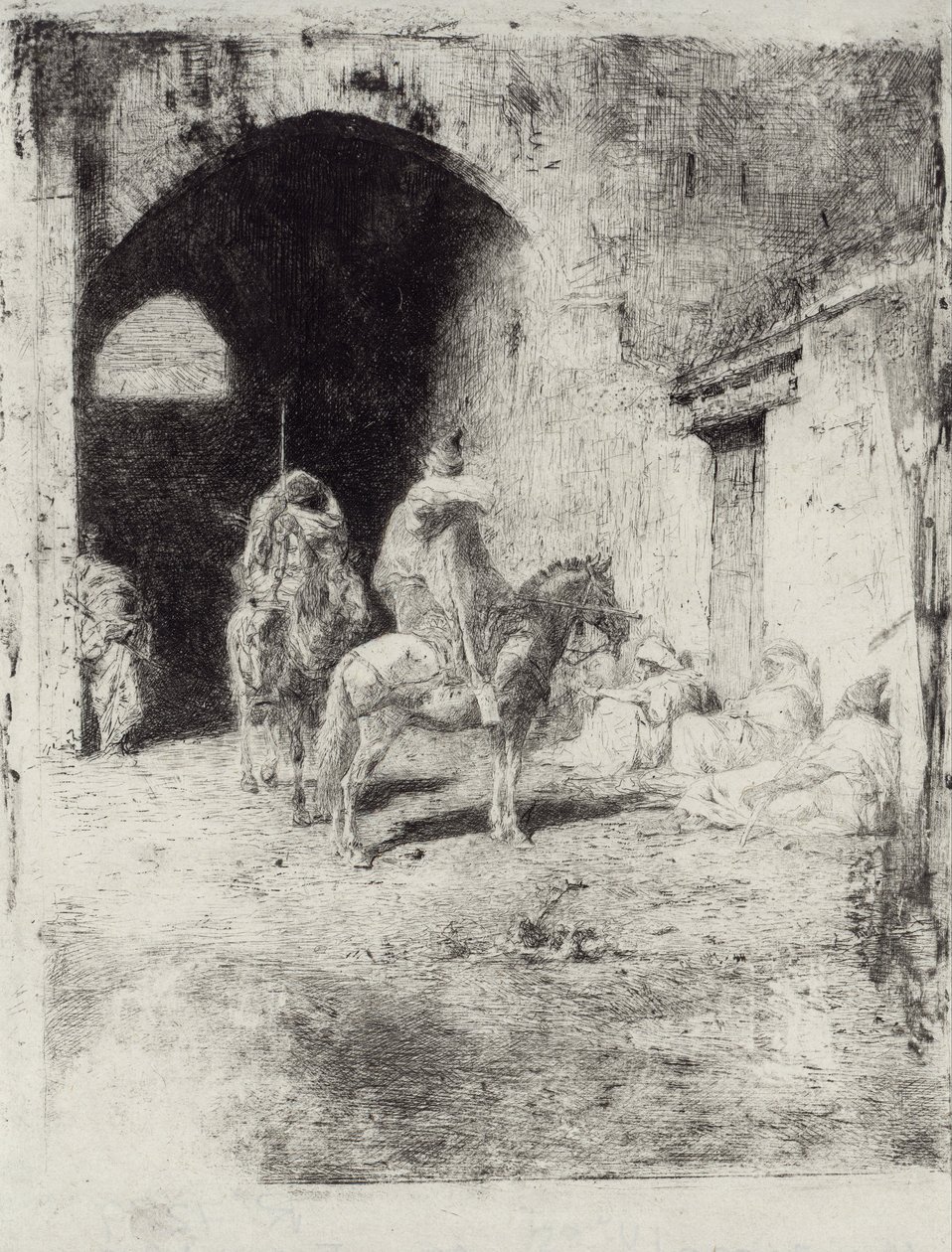 Garde de la Casbah à Tétouan - Marià Fortuny