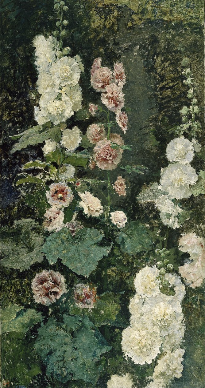 Rose trémières - Marià Fortuny