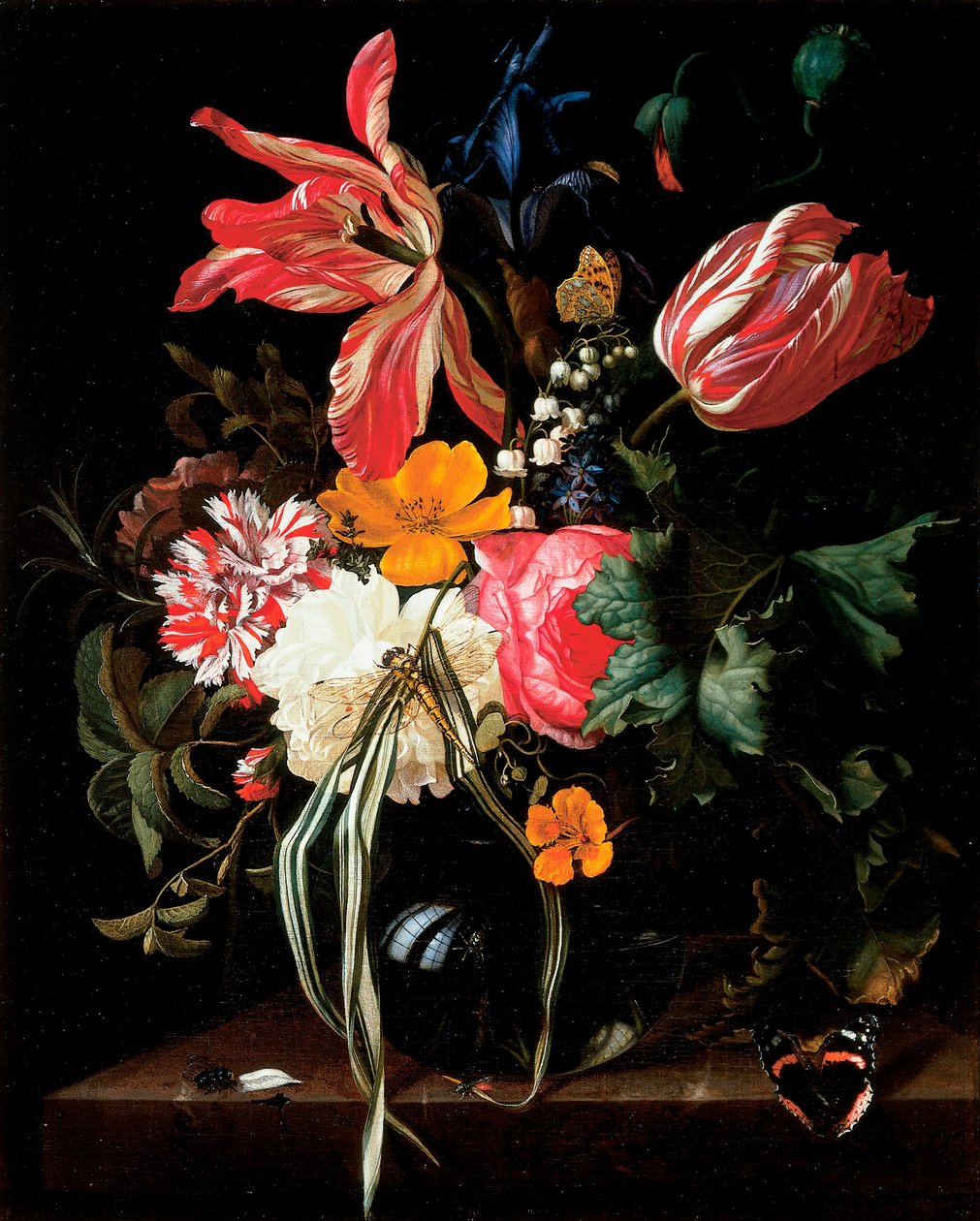 Nature morte aux fleurs - Maria van Oosterwijck