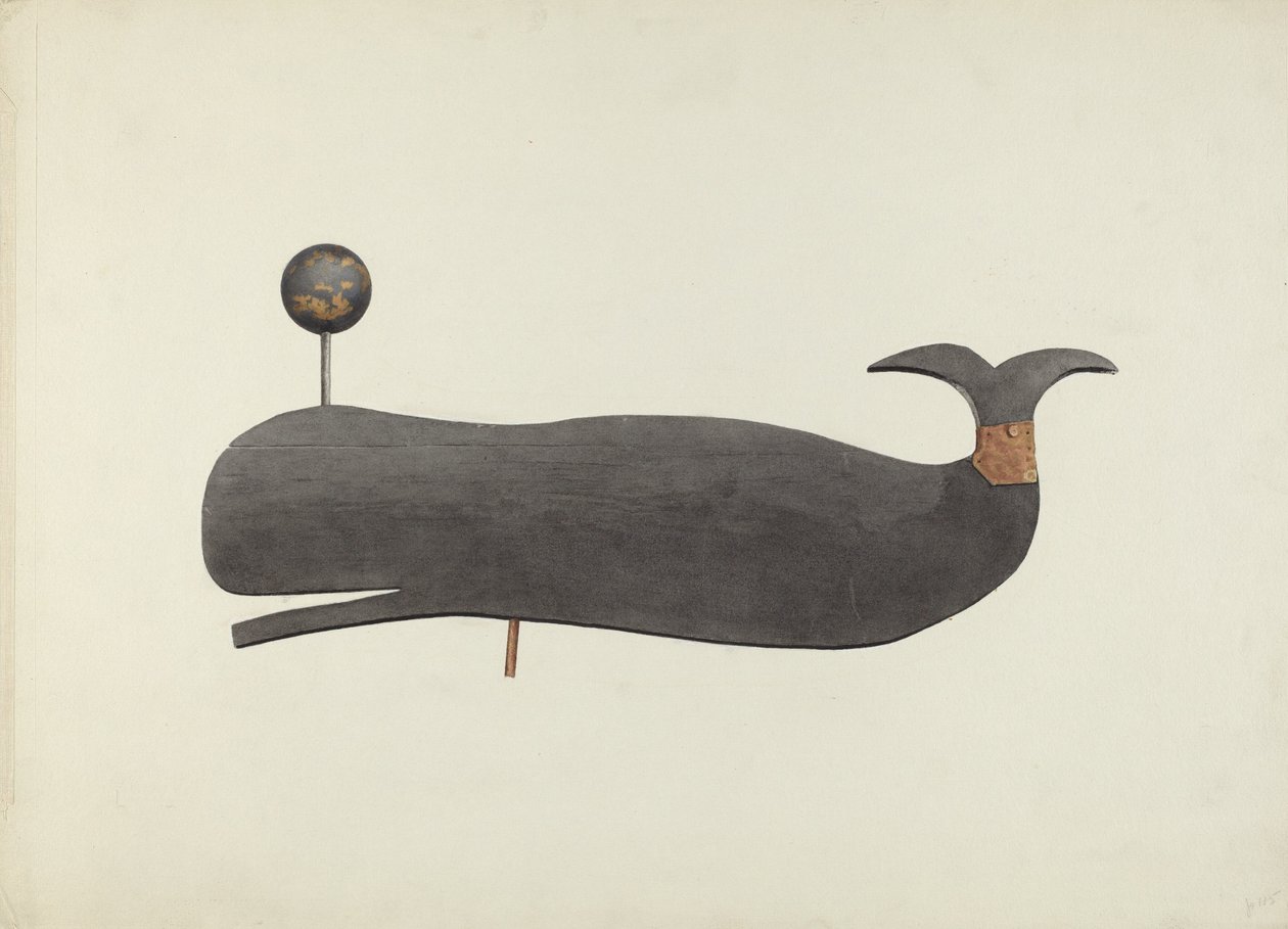 Girouette de baleine, vers 1938 - Marian Page