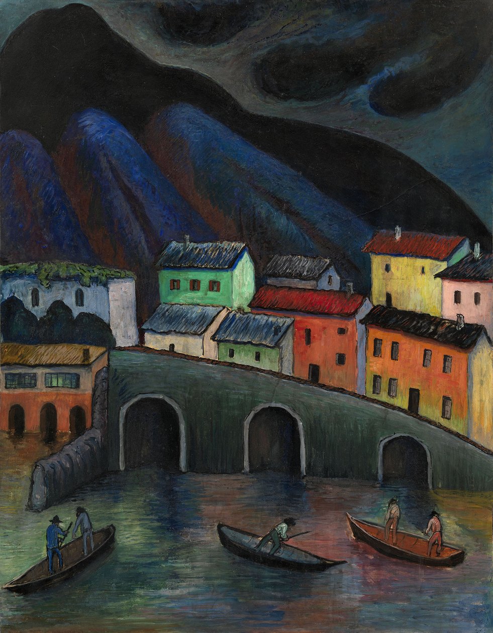 Pêche nocturne à Ascona, années 1920-1930 - Marianne von Werefkin