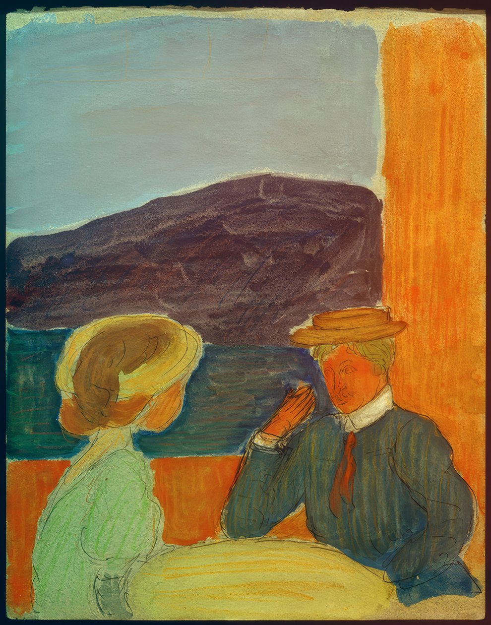 Couple en conversation - Marianne von Werefkin