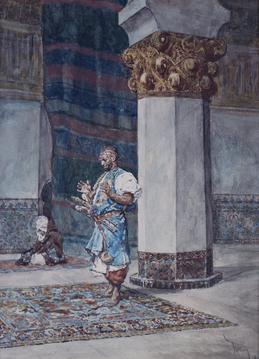 Un marchand priant dans une mosquée - Mariano Fortuny y Marsal