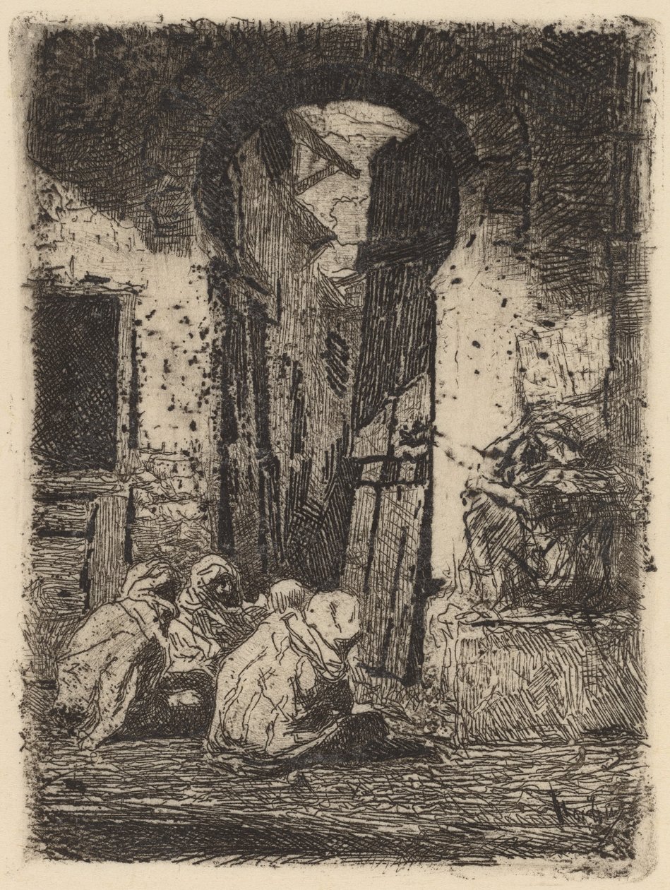 Tánger (Arabes assis) - Marià Fortuny