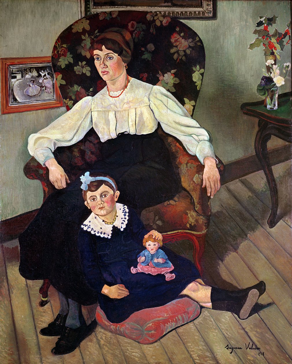 Portrait de Marie Coca et sa fille, 1913 - Marie Clementine (Suzanne) Valadon