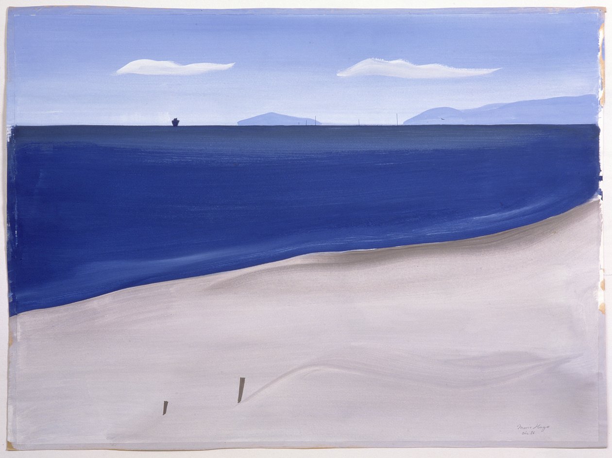 La plage de Carnon, 1987 - Marie Hugo