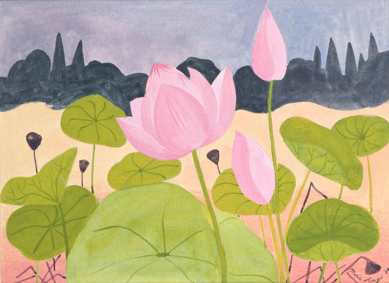 Lotus dans la garrigue, 1984 - Marie Hugo