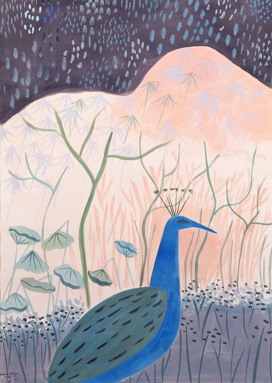 Paon or et argent, 1985 - Marie Hugo