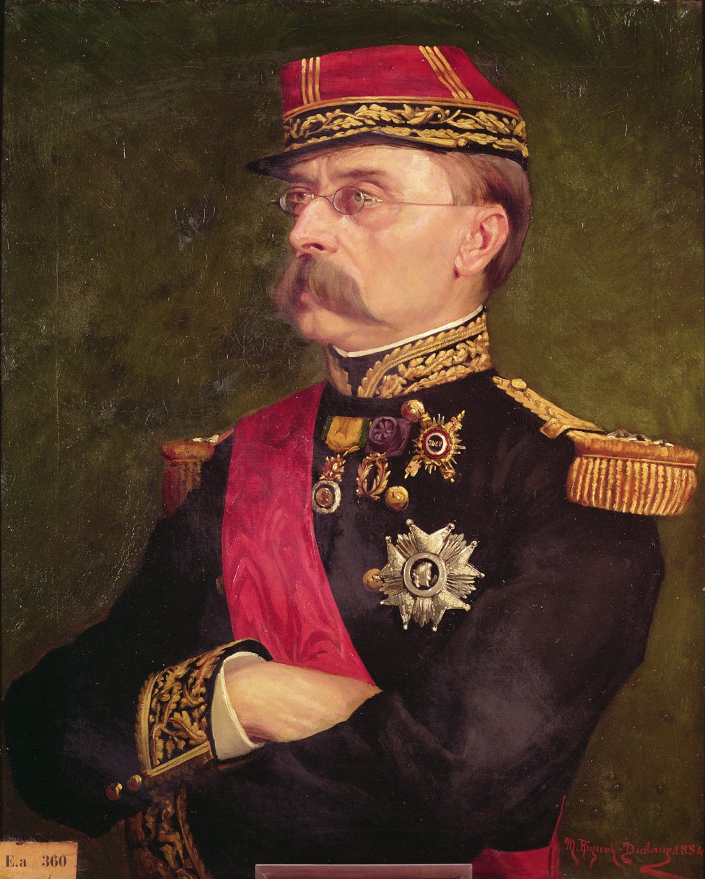 Portrait du général Louis Faidherbe (1818-89) 1884 - Marie Rignot Dubaux