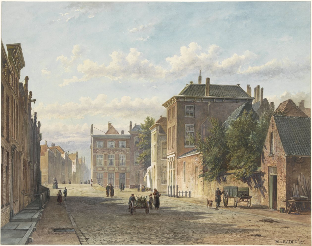 Le Gedempte Burgwal à La Haye - Marinus van Raden