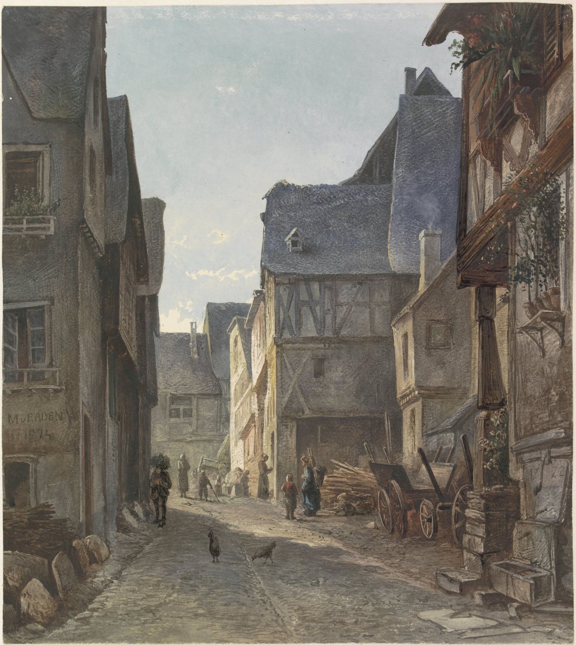 Vue de Pünderich, sur la Moselle - Marinus van Raden