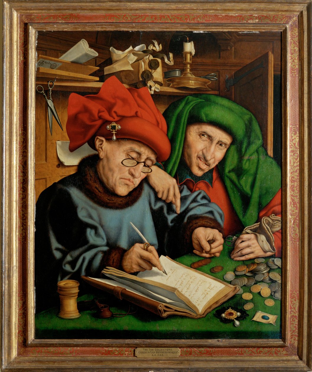 Le changeur de monnaie ... - Marinus van Reymerswaele