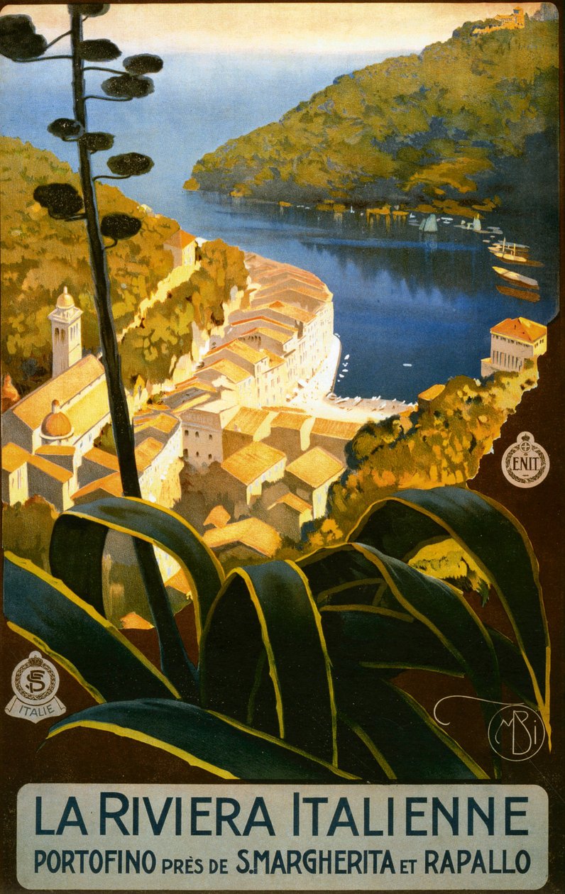Publicité pour La Riviera Italienne - Mario Borgoni