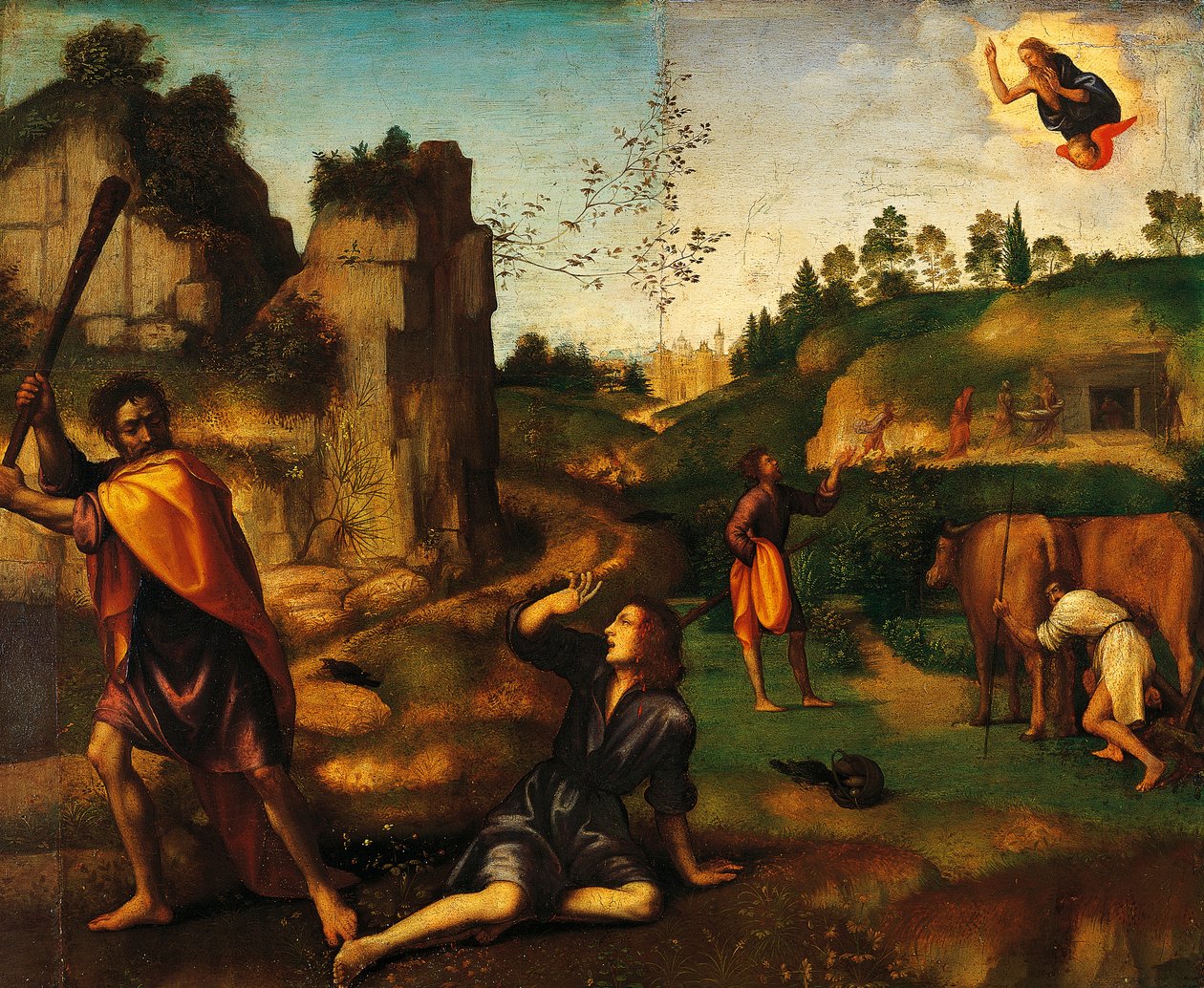 Caïn tuant Abel - Mariotto Albertinelli