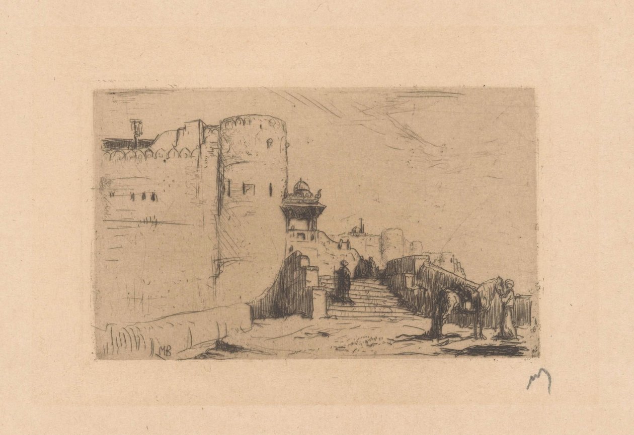 Murs du temple à Palitana - Marius Bauer (signed by artist)