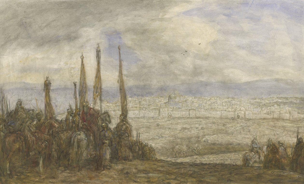 Armée turque devant Jérusalem - Marius Bauer
