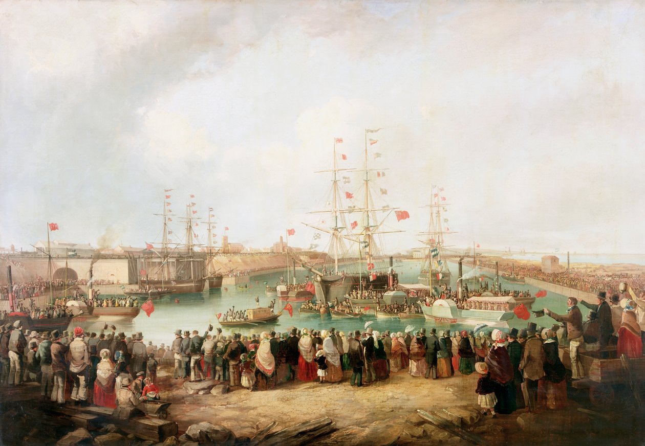 Ouverture du South Dock, Sunderland, 1850, 1853 - Mark Thompson
