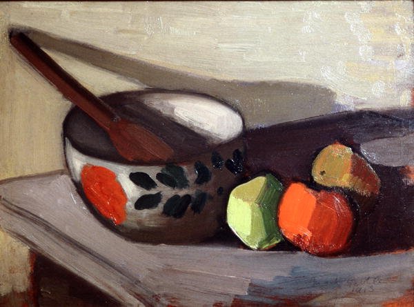 Bol, cuillère et pommes - Mark Gertler