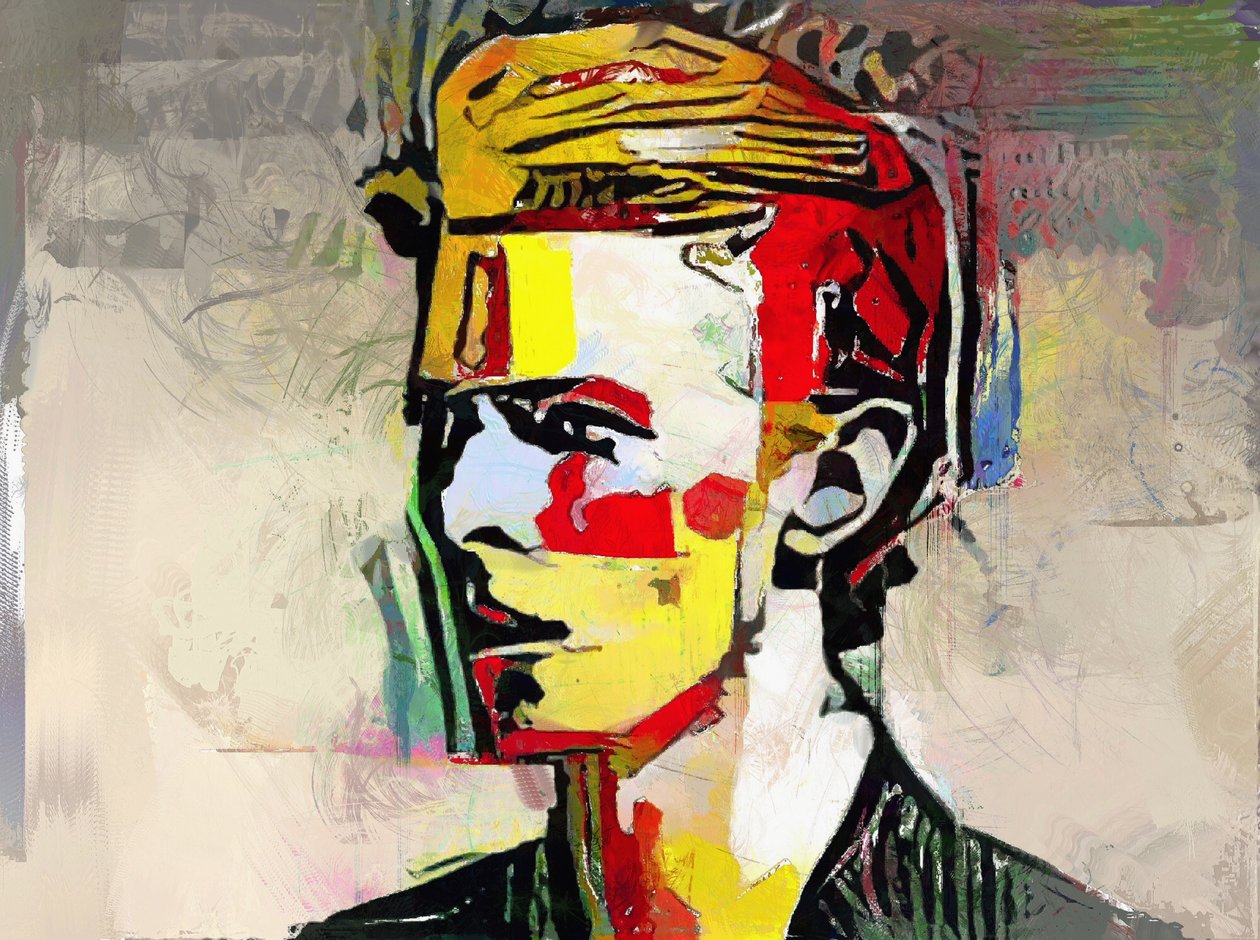 Picasso réimaginé - David Bowie (peinture) - Mark Gordon