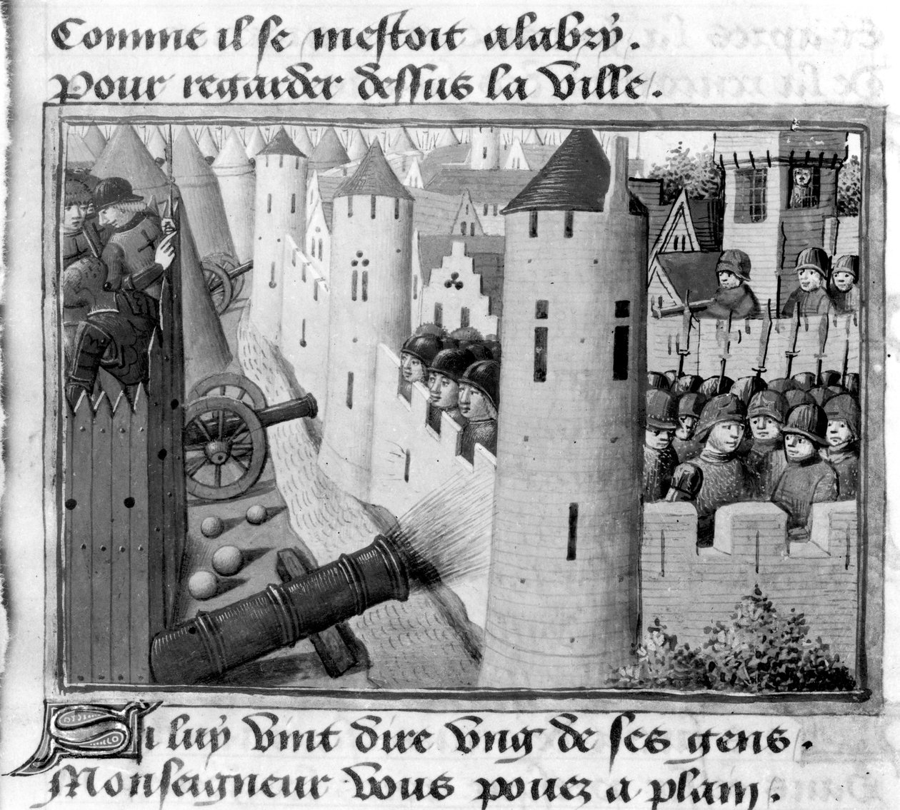 Ms Fr 5054 fol.54v Le Siège d