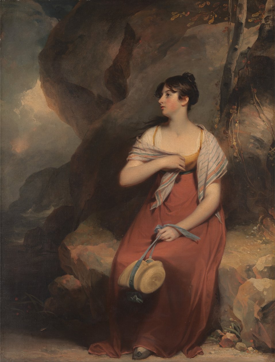 Une femme dans un paysage - Martin Archer Shee