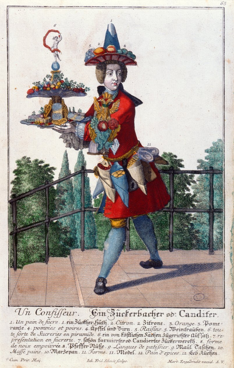 Un confiseur, vers 1735 - Martin Engelbrecht